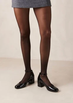Antoine Onix Black Leather Pumps