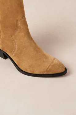 Austin Suede Tan Leather Ankle Boots