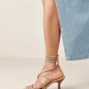 Belinda Suede Beige Leather Sandals