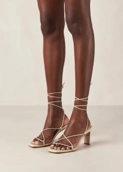 Bellini Cream Leather Sandals