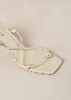 Bellini Cream Leather Sandals