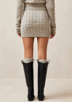 Blake Gray Tricot Skirt