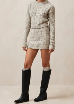 Blake Gray Tricot Skirt