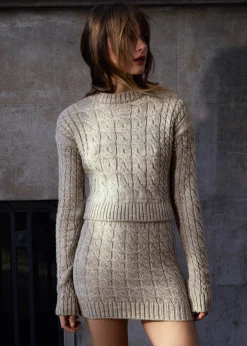 Blossom Gray Tricot Sweater
