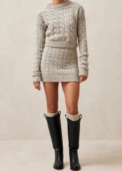 Blossom Gray Tricot Sweater