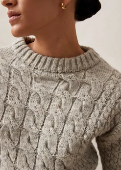 Blossom Gray Tricot Sweater