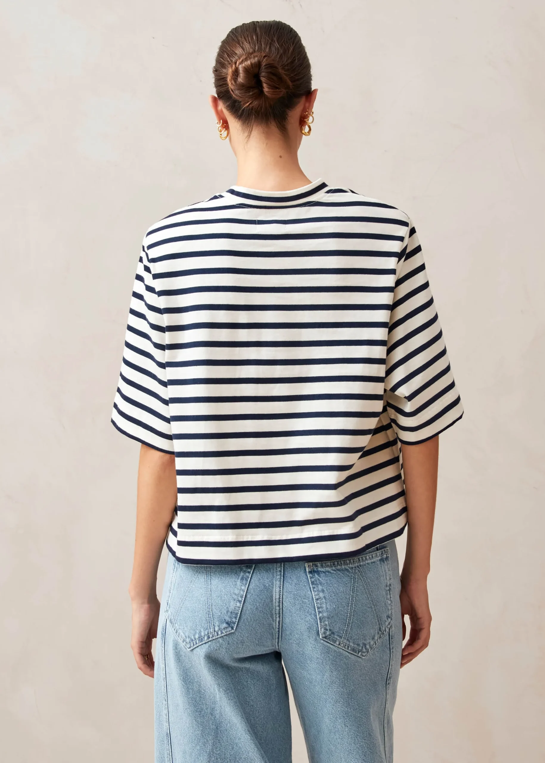Capa Stripes Navy And White Tshirt