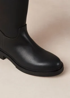 Carson Black Vegan Leather Boots