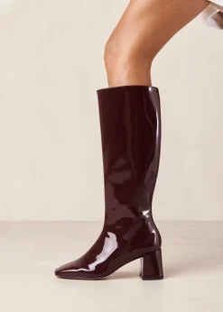 Chalk Onix Burgundy Vegan Leather Boots