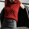 Cosy Red Tricot Vest