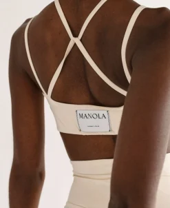 Crossed Back Avorio Tank