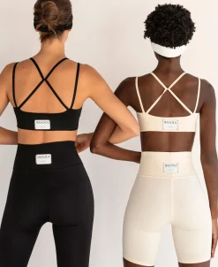 Crossed Back Avorio Tank
