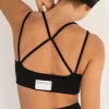 Crossed Back Top Black