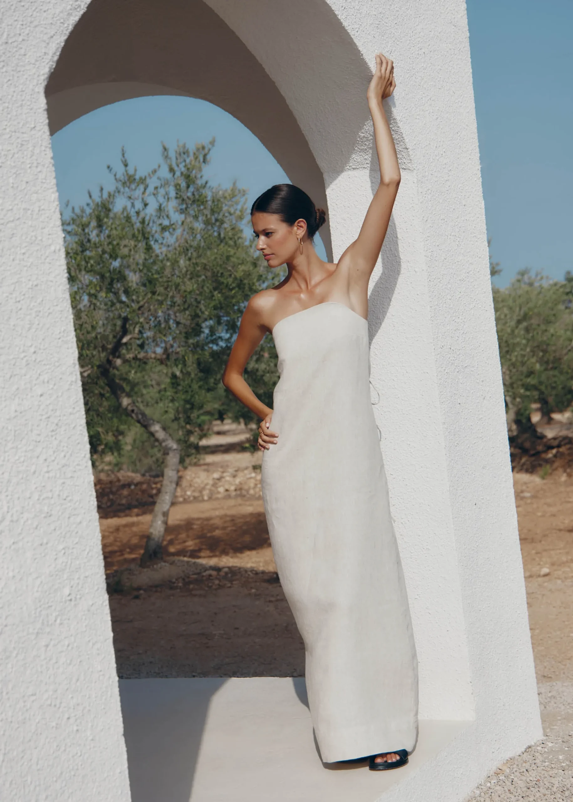 Dinka Natural Maxi Dress
