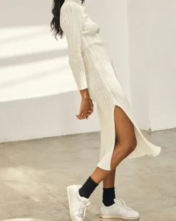 Donna Cream Tricot Midi Dress