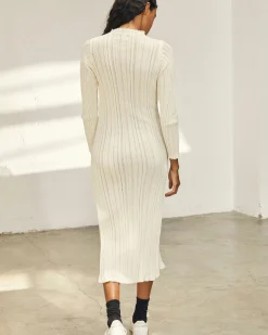 Donna Cream Tricot Midi Dress