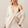 Dua Ecru Tricot Cardigan