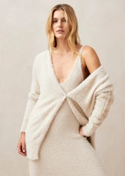 Dua Ecru Tricot Cardigan