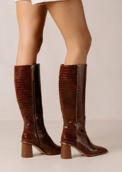 East Alli Brown Leather Boots