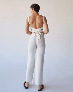 Easy Cream Tricot Pants