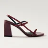 Elyn Onix Burgundy Leather Sandals