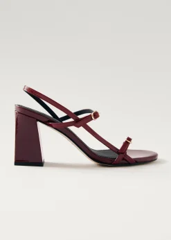 Elyn Onix Burgundy Leather Sandals