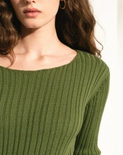 Emerald Green Knit Top