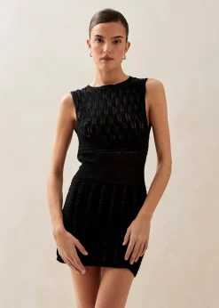 Fiorella Black Mini Dress