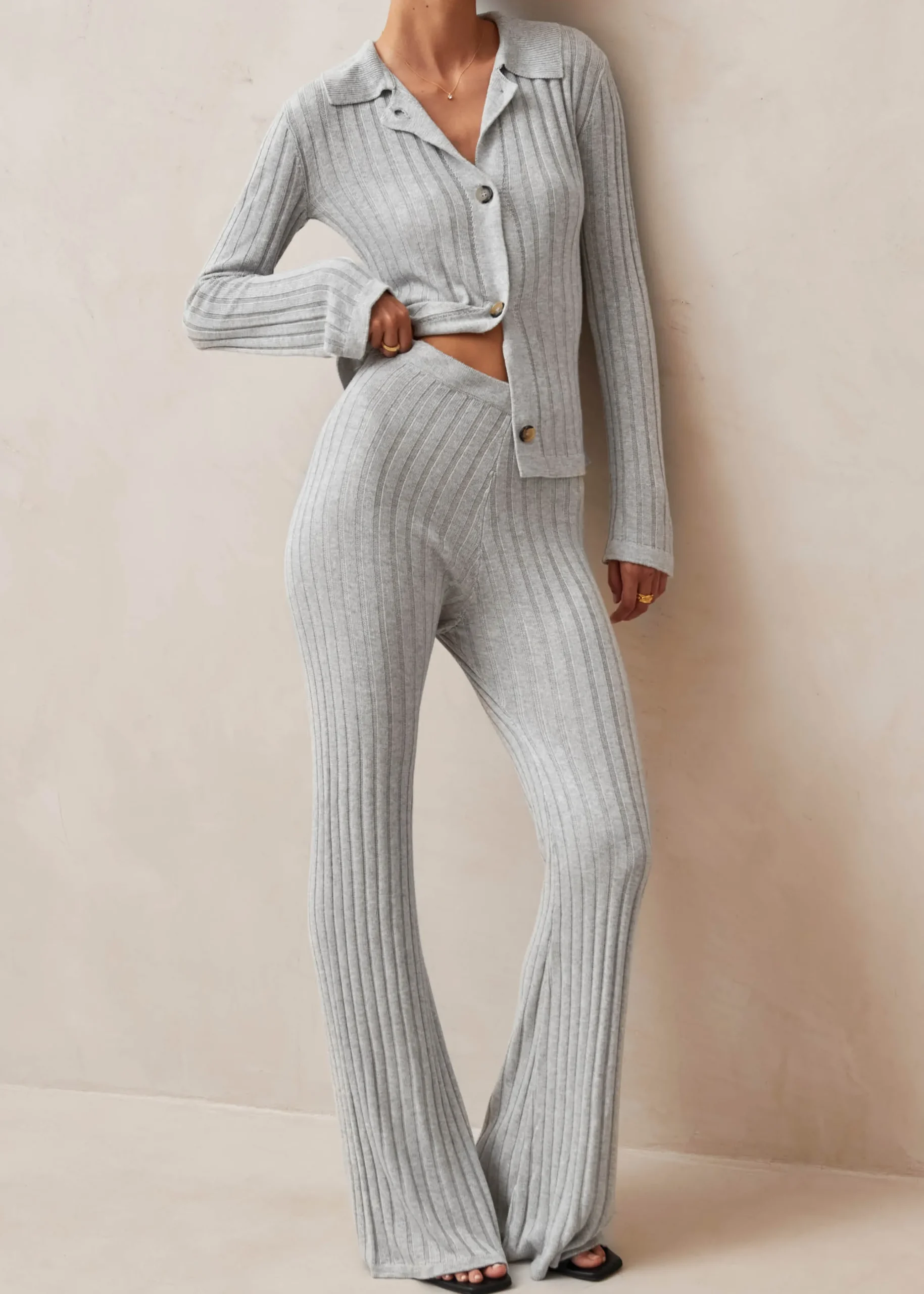 Flow Grey Tricot Pants