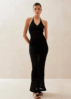 Gabrielle Black Maxi Dress