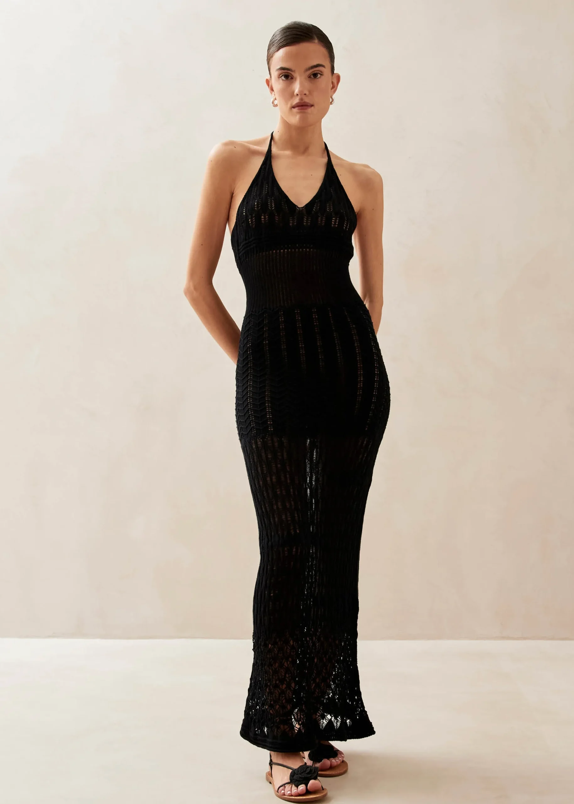Gabrielle Black Maxi Dress