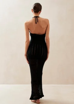 Gabrielle Black Maxi Dress