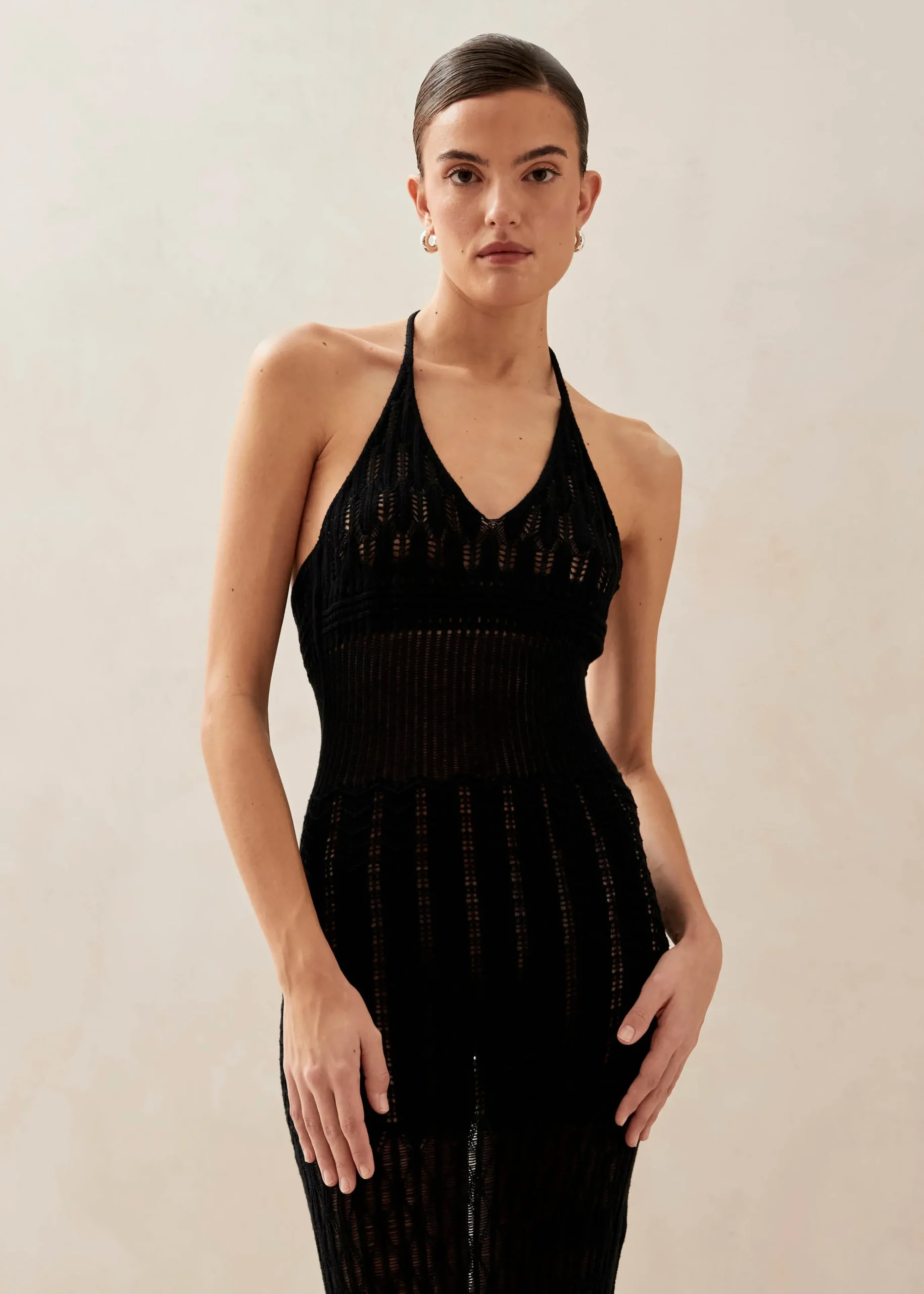 Gabrielle Black Maxi Dress