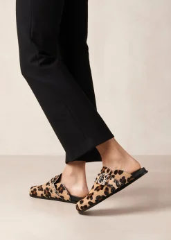 Halia Soft Beige Leather Mules