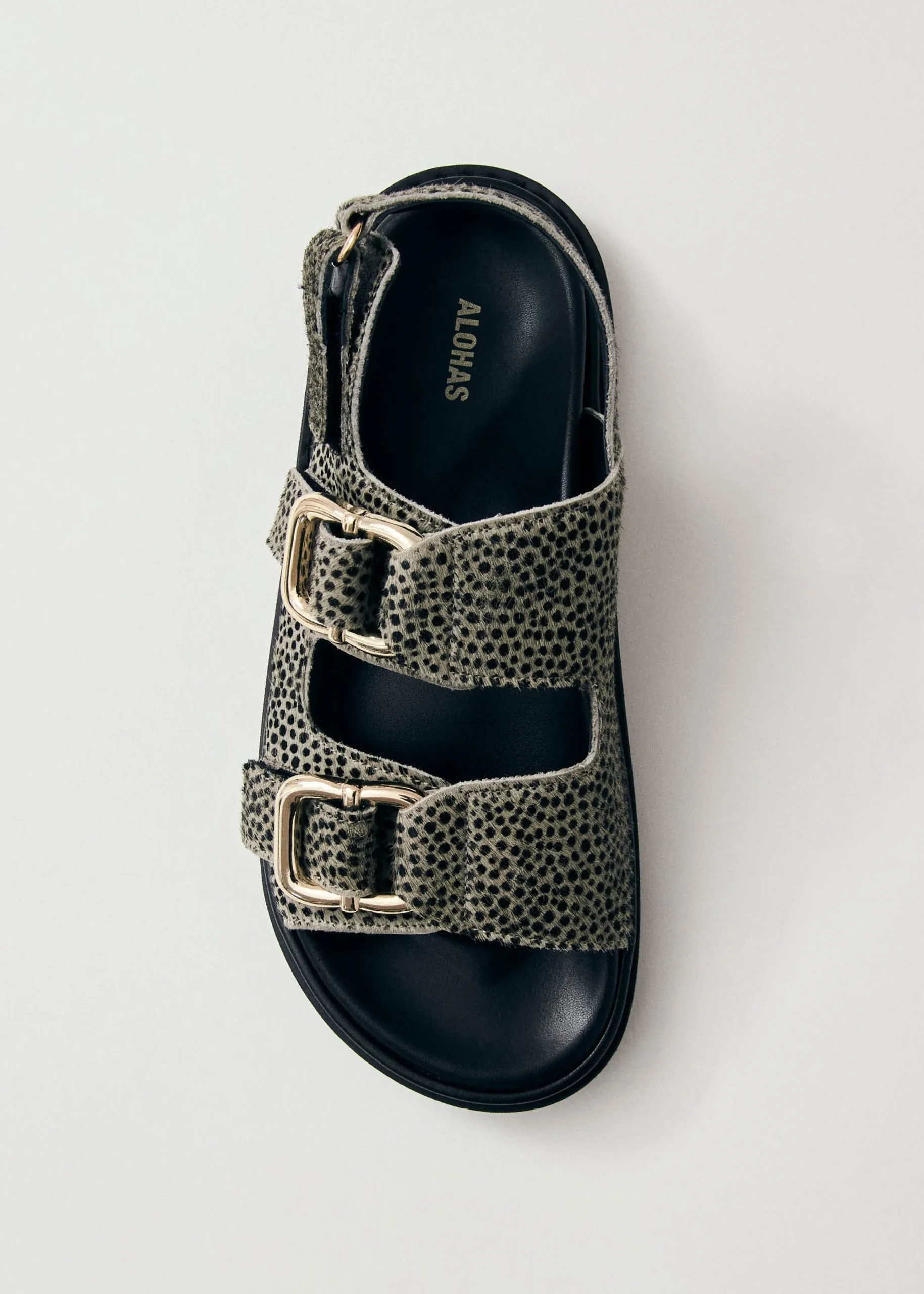 Harper Soft Grey Leather Sandals
