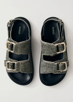 Harper Soft Grey Leather Sandals