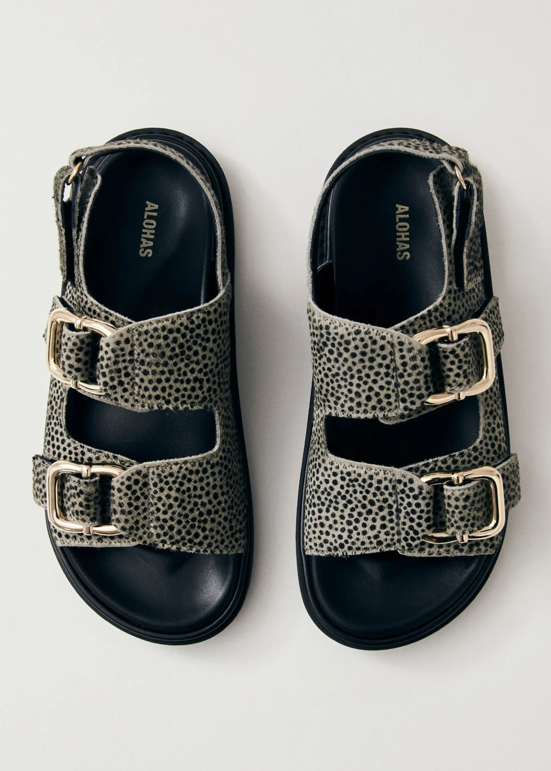 Harper Soft Grey Leather Sandals