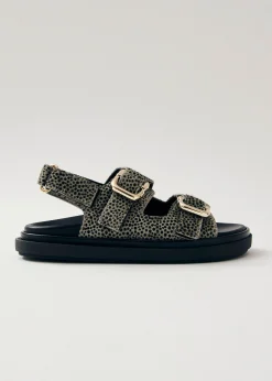 Harper Soft Grey Leather Sandals