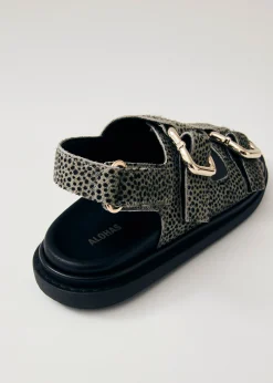 Harper Soft Grey Leather Sandals
