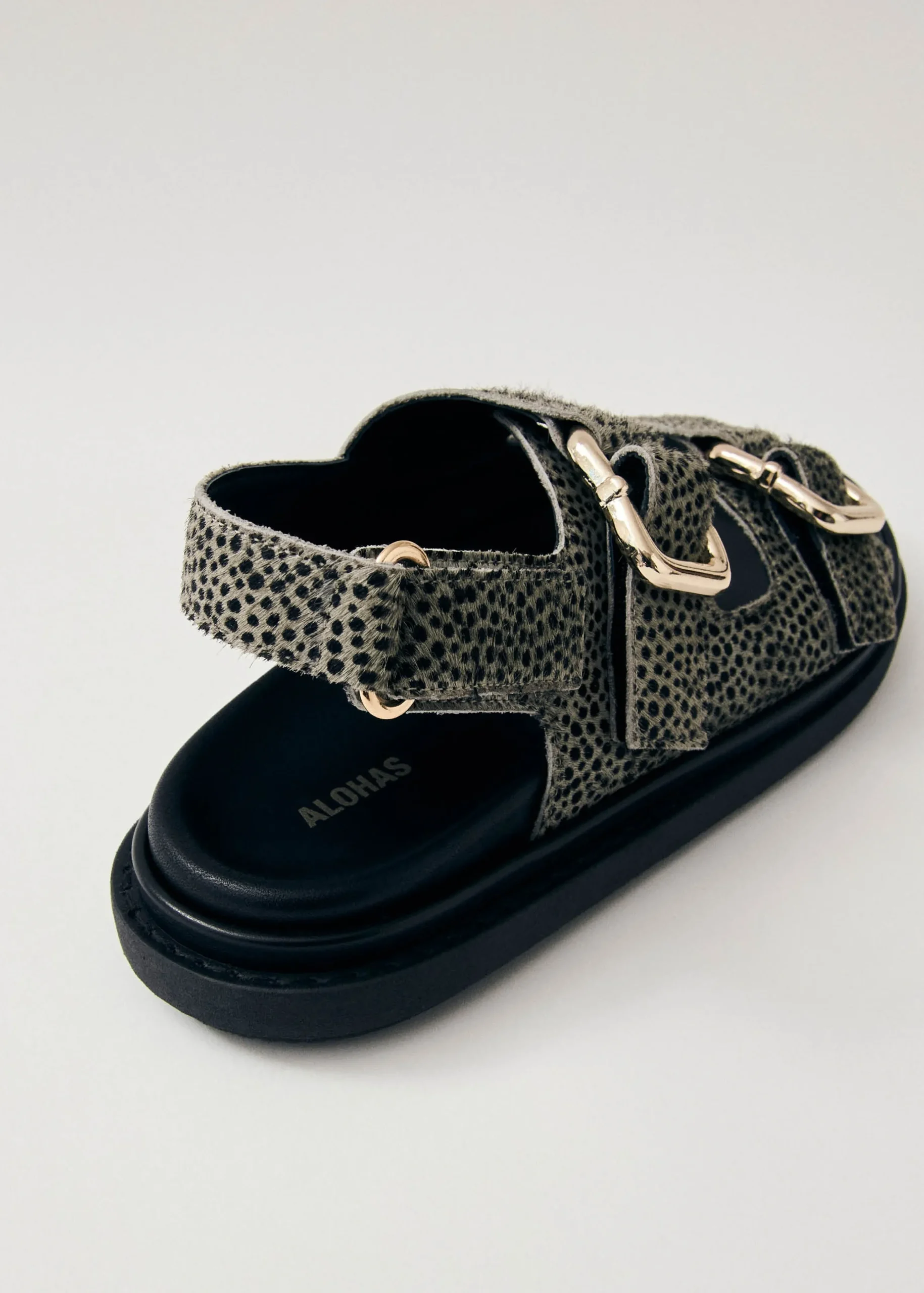 Harper Soft Grey Leather Sandals