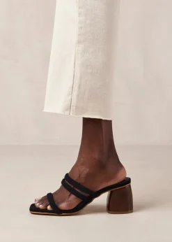 Indiana Black Leather Sandals