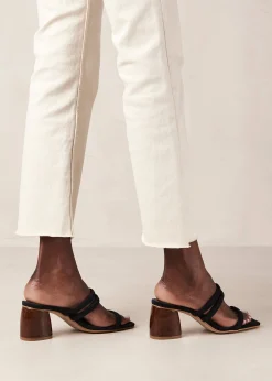 Indiana Black Leather Sandals