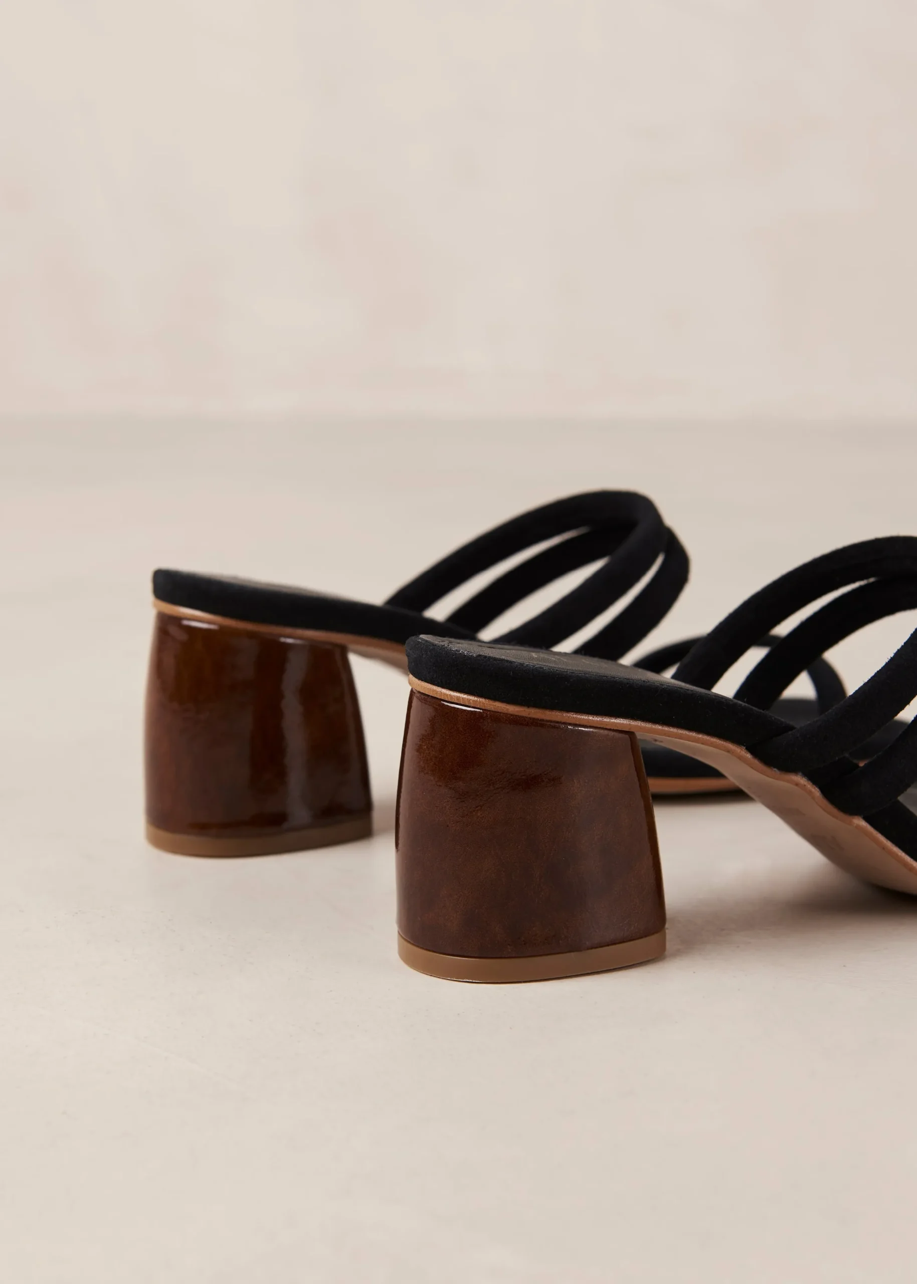 Indiana Black Leather Sandals