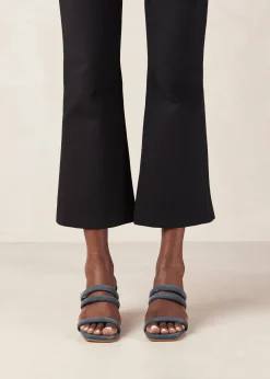 Indiana Grey Leather Sandals