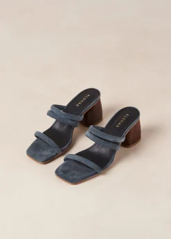 Indiana Grey Leather Sandals