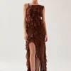 Isabelle Brown Maxi Dress