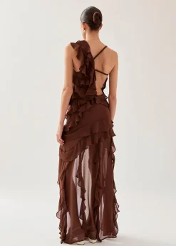 Isabelle Brown Maxi Dress