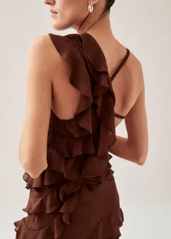 Isabelle Brown Maxi Dress