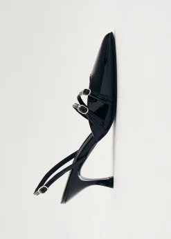 Joelle Onix Black Leather Pumps
