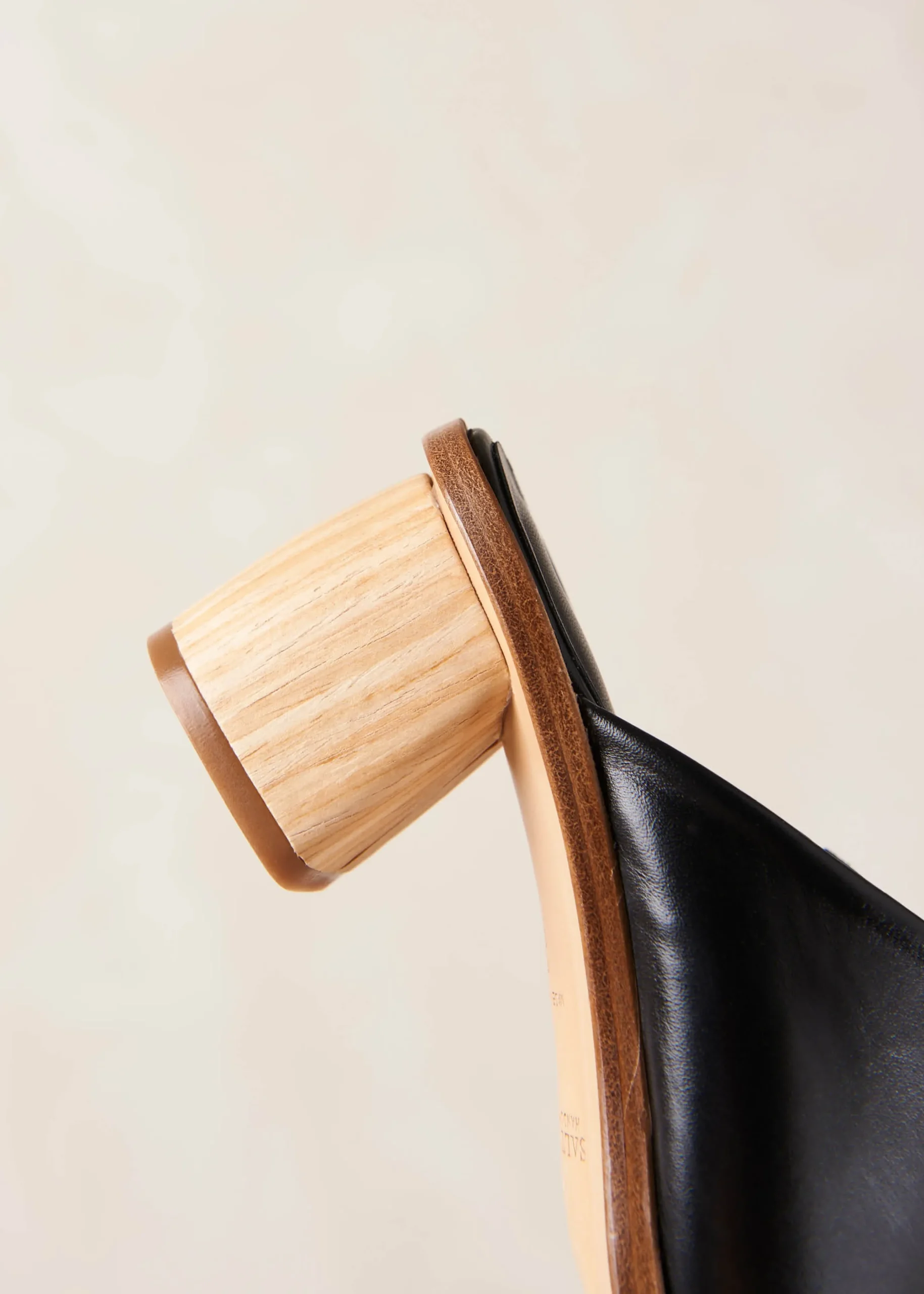 Josie Black Leather Sandals
